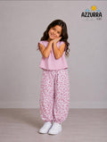 PINK LEOPARD PANT SET