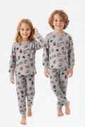 GREY CHRISTMAS PJ ( 8-9 TO 12-13)
