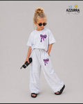 PURPLE BOW SET