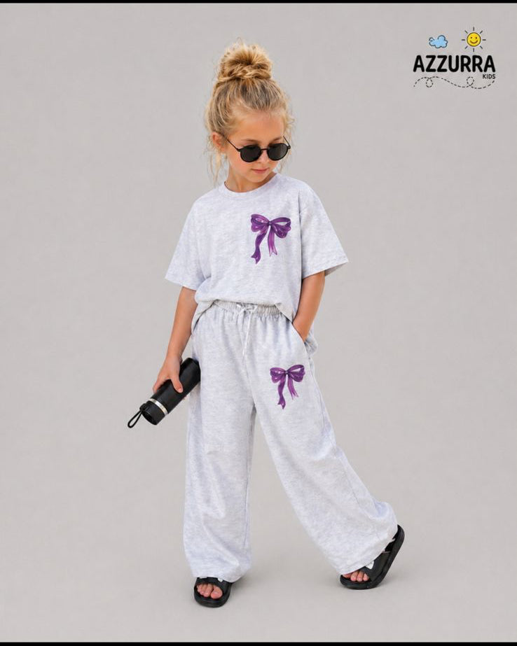 PURPLE BOW SET