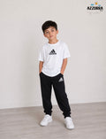 ADIDAS WHITE AND BLACK PANT SET