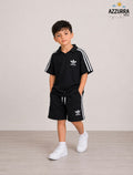 ADIDAS OVERSIZED BLACK SHORT SET