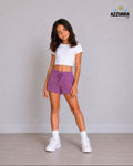 PURPLE COTTON SHORT